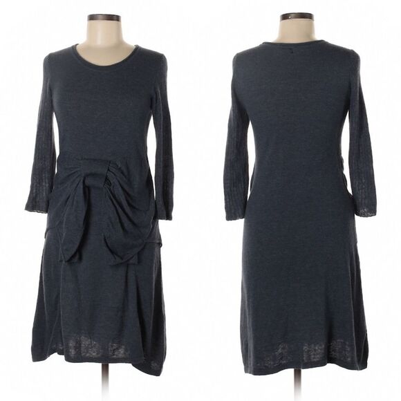 SPORTMAX CODE Alpaca Wool Blend Knit Bow Dress M - Picture 7 of 7